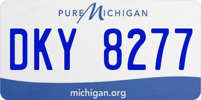 MI license plate DKY8277