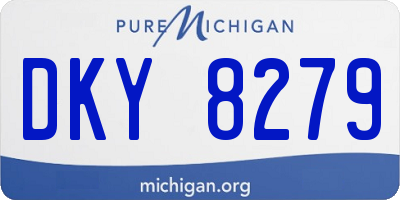 MI license plate DKY8279