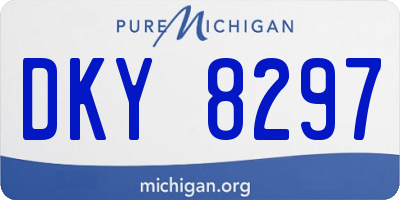 MI license plate DKY8297