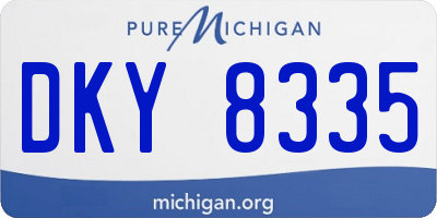 MI license plate DKY8335