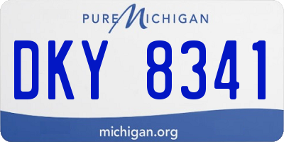 MI license plate DKY8341