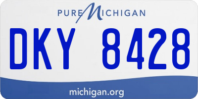 MI license plate DKY8428