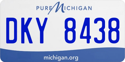 MI license plate DKY8438