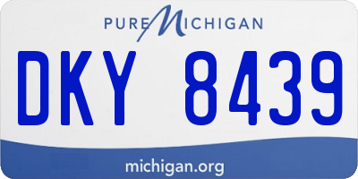 MI license plate DKY8439
