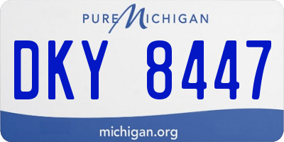 MI license plate DKY8447