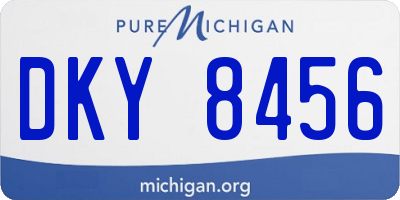 MI license plate DKY8456