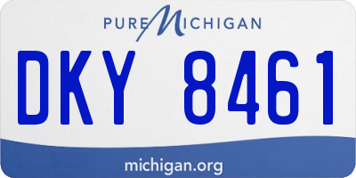MI license plate DKY8461