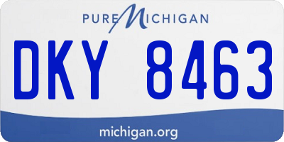 MI license plate DKY8463