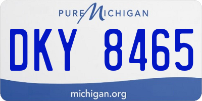 MI license plate DKY8465