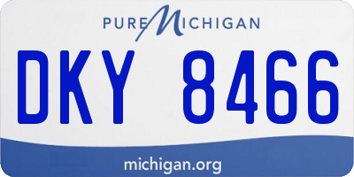 MI license plate DKY8466
