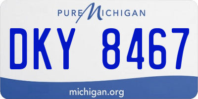 MI license plate DKY8467