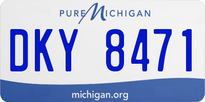 MI license plate DKY8471