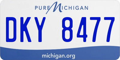 MI license plate DKY8477