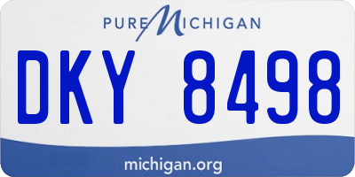 MI license plate DKY8498
