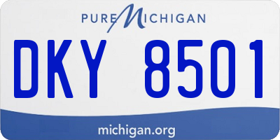 MI license plate DKY8501
