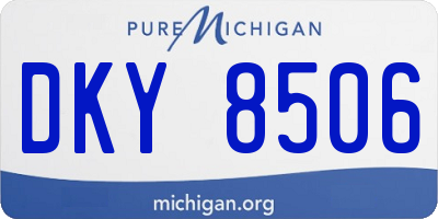 MI license plate DKY8506