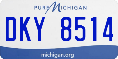 MI license plate DKY8514