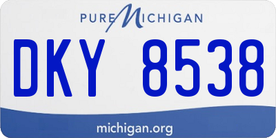 MI license plate DKY8538