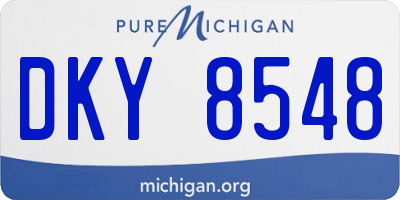 MI license plate DKY8548
