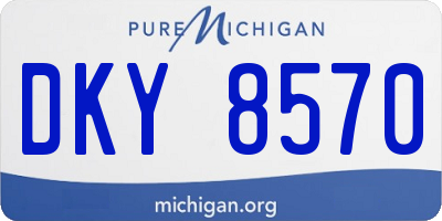 MI license plate DKY8570