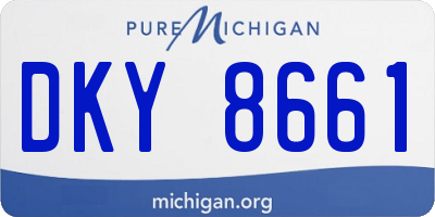 MI license plate DKY8661