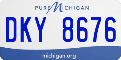 MI license plate DKY8676
