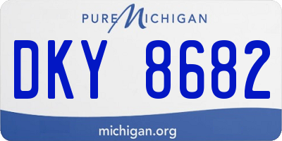 MI license plate DKY8682
