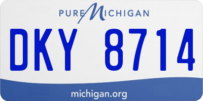 MI license plate DKY8714