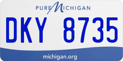 MI license plate DKY8735