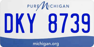MI license plate DKY8739