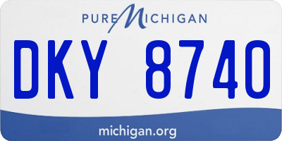 MI license plate DKY8740