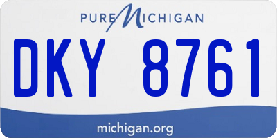MI license plate DKY8761