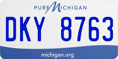 MI license plate DKY8763