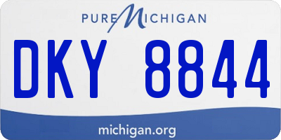 MI license plate DKY8844
