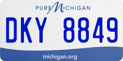 MI license plate DKY8849