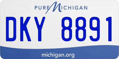 MI license plate DKY8891