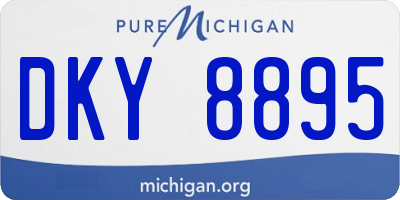 MI license plate DKY8895