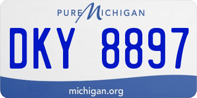 MI license plate DKY8897