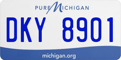MI license plate DKY8901