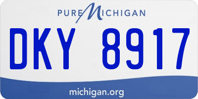 MI license plate DKY8917