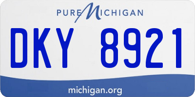 MI license plate DKY8921