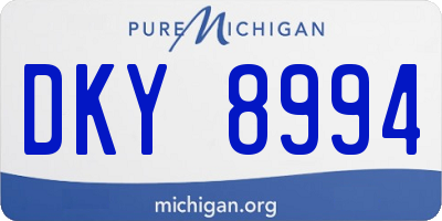MI license plate DKY8994