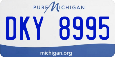 MI license plate DKY8995