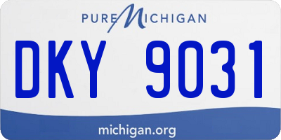 MI license plate DKY9031