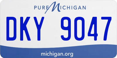 MI license plate DKY9047