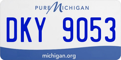 MI license plate DKY9053