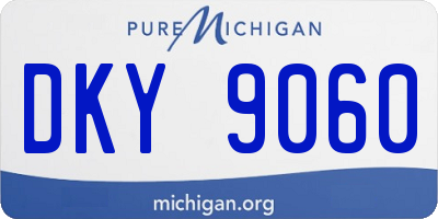 MI license plate DKY9060