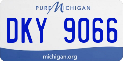 MI license plate DKY9066