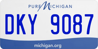 MI license plate DKY9087