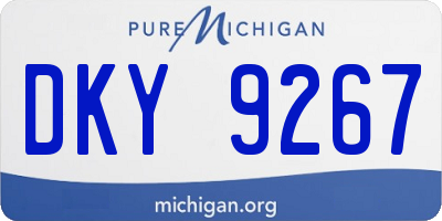 MI license plate DKY9267
